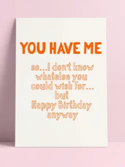 You have me.. - Carte postale - Studio Inktvis