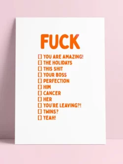 Fuck... - carte postale - Studio Inktvis