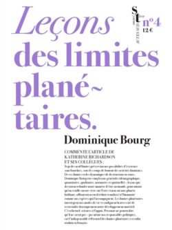 Leçons de limites planétaires - Dominique Bourg