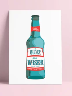 Older but wiser - carte postale - Studio Inktvis