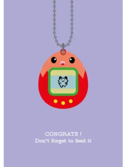 Annonce de naissance de Tamagotchi - Carte postale - Studio Inktvis