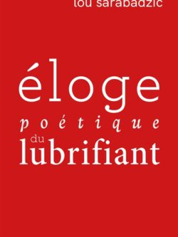 Eloge poétique du lubrifiant - Lou Sarabadzic